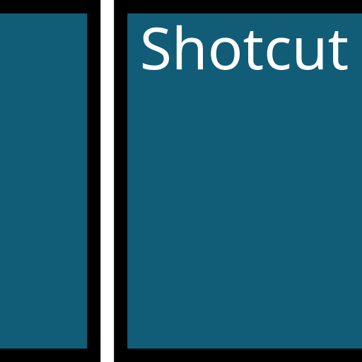 샷컷(Shotcut)의 프로그램 아이콘, 상징 로고